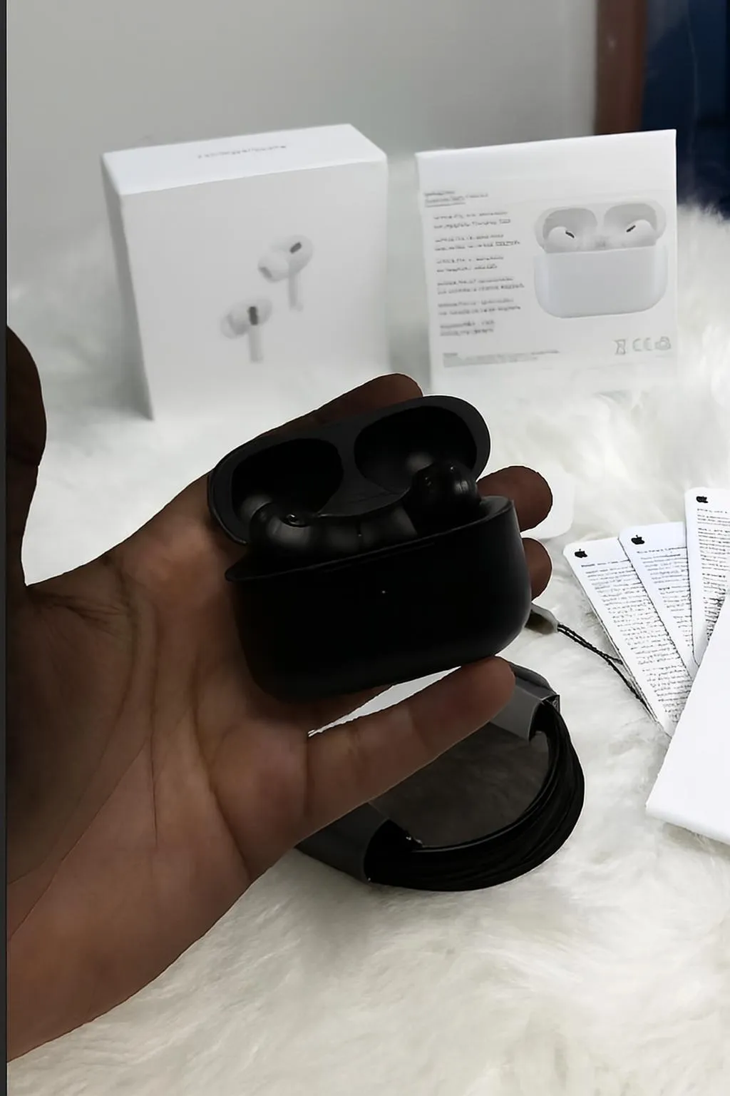 Black AirPods Pro 2 with ANC & Bluetooth - Image 3