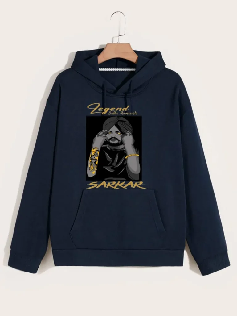 1 Pc Men's Fleece Printed Hoodie